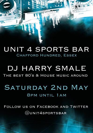DJ Harry Smale back on Saturday 2nd May! 8pm until late

<a href="/Harry_Smale/">Harry Smale</a> 

Followed by Mayweather vs. Pacquiao!