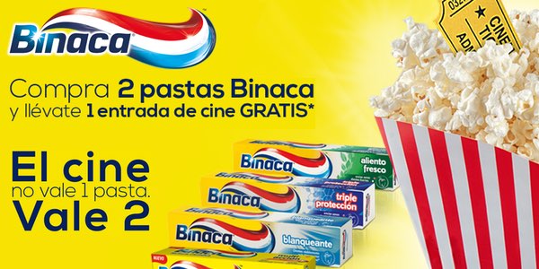 Cinefiloes's tweet photo. Entradas de cine gratis con Binaca http://t.co/Aak18mDPLU vía @ofertitas http://t.co/pgOvRebXfs
