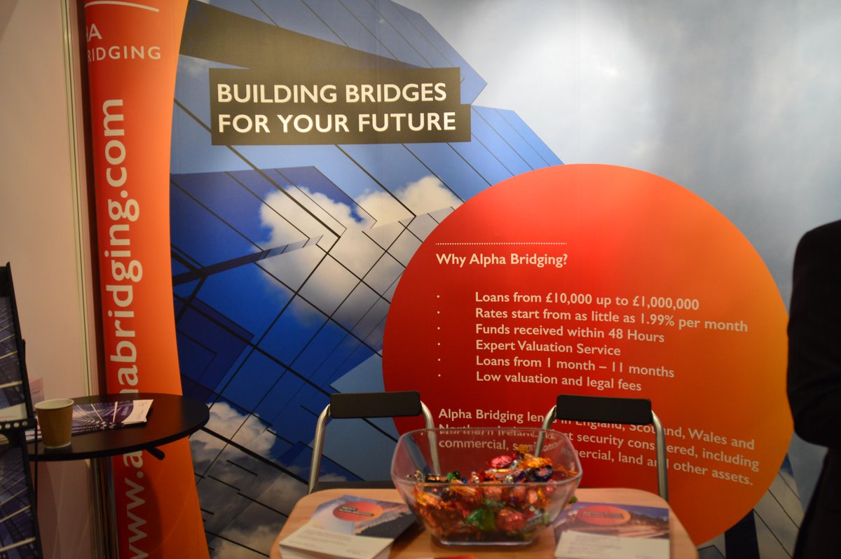 clarionmbe's tweet image. Great new display by @AlphaBridging and free sweets too! #bridging finance #MBE_15 #Leeds