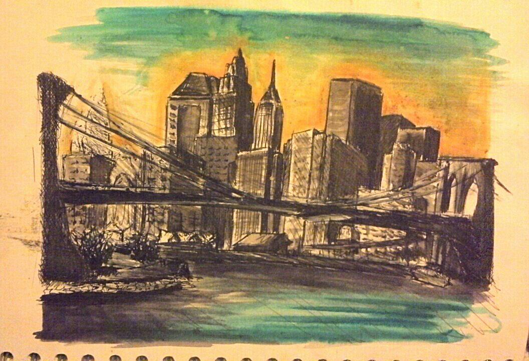 Guy_Called_Joey's tweet image. Excited to be branching out illustrations for @rg_custom from just vinyl to more art based like this old #NYC sketch.