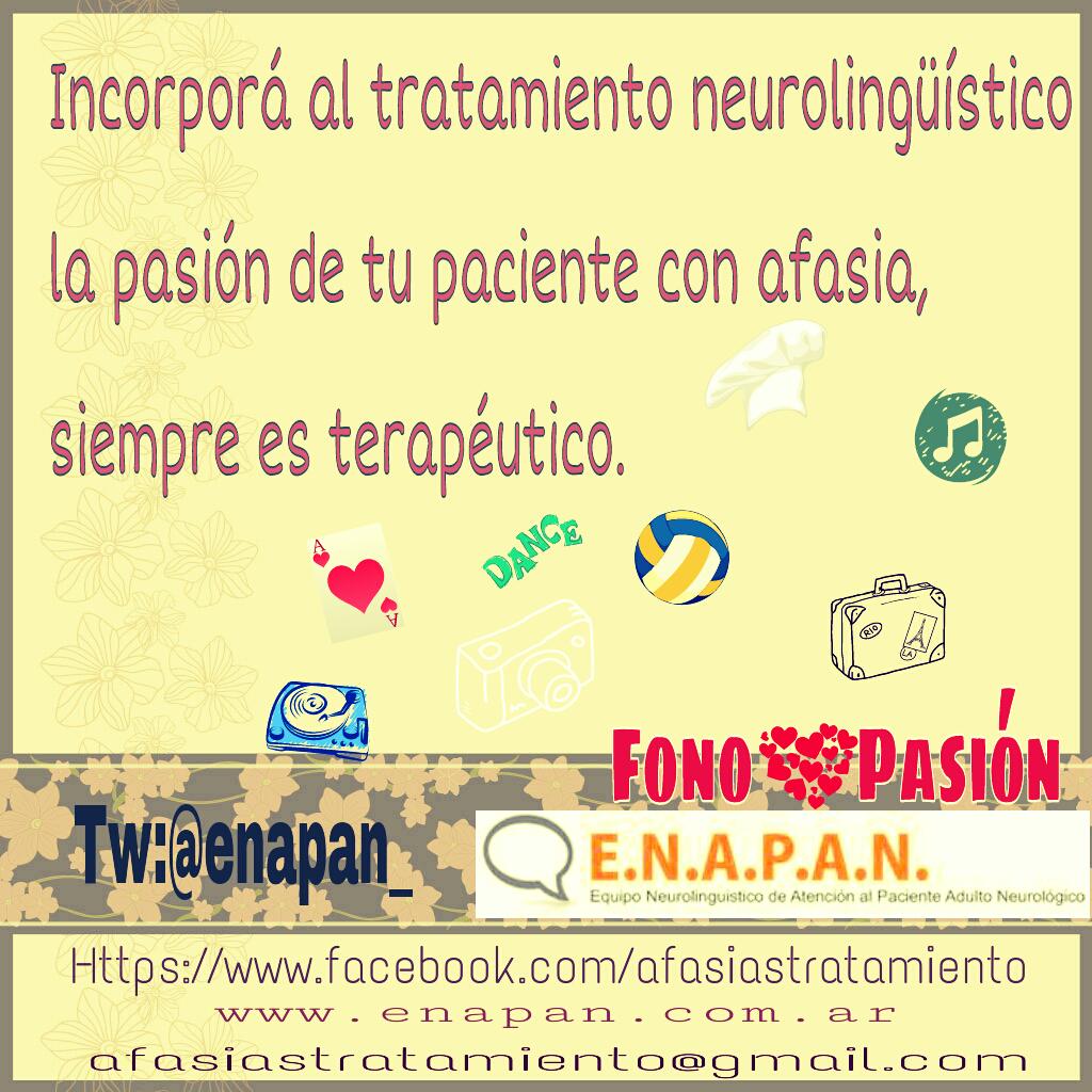 ENAPAN_'s tweet image. Algo de la clínica diaria. #afasia #disartria
