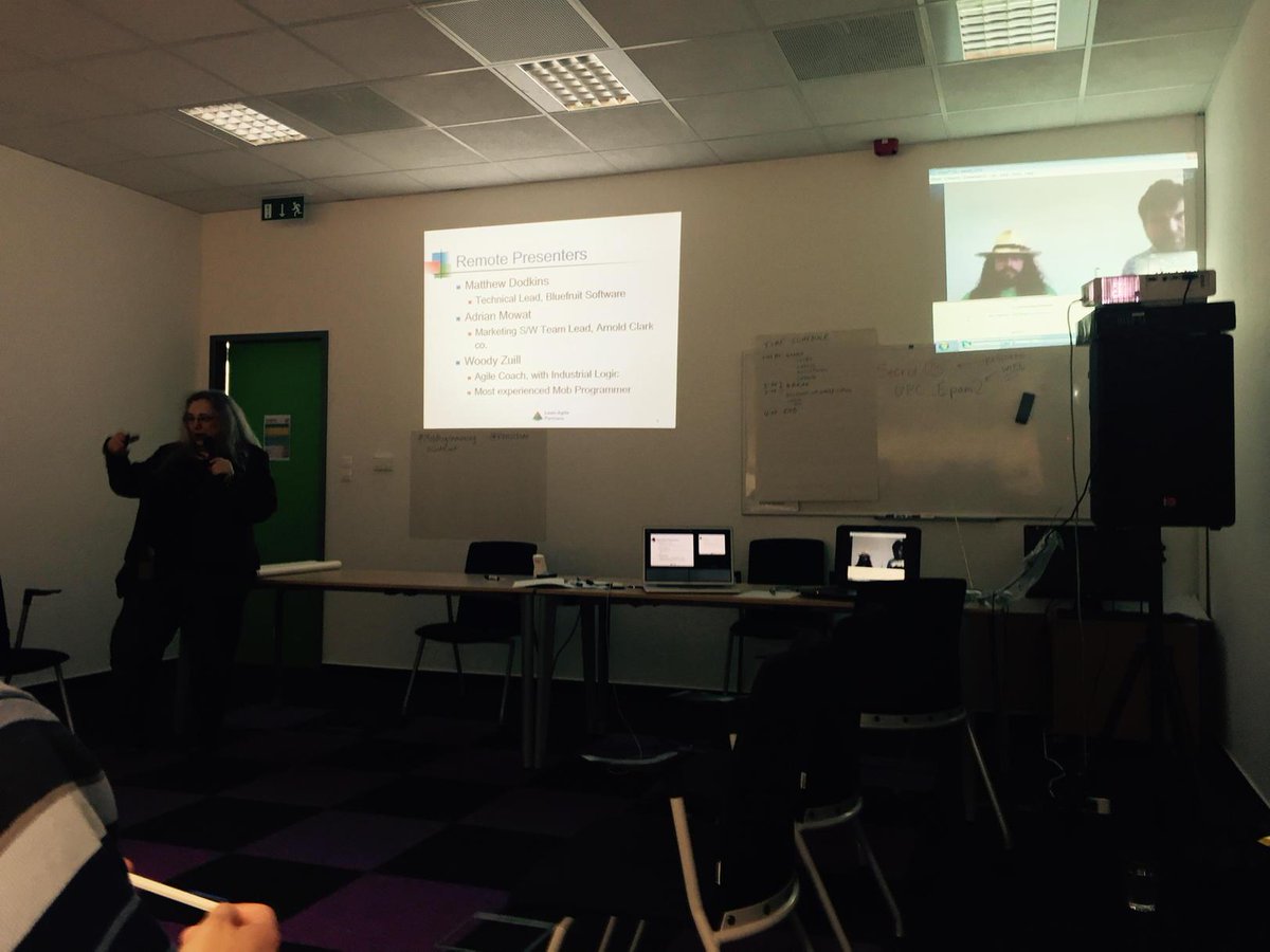 g_borgulya's tweet photo. Attending remote presentation with  @vanschoo at @craftconf about #MobProgramming agile development. @oppdotio http://t.co/ROf61JsItW
