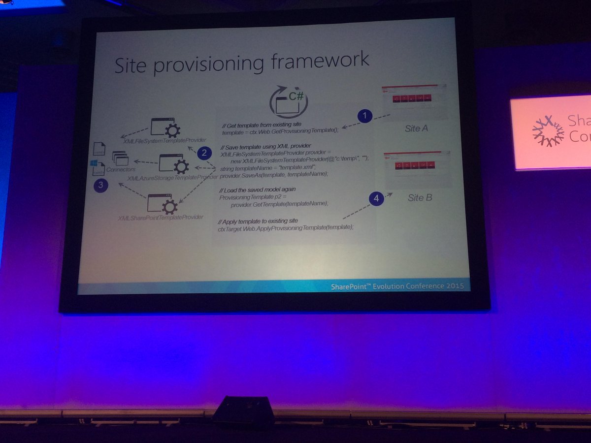 eliostruyf's tweet image. The #PnP repository is so powerful when you want to do site provisioning.  #Office365Dev #EvoConf