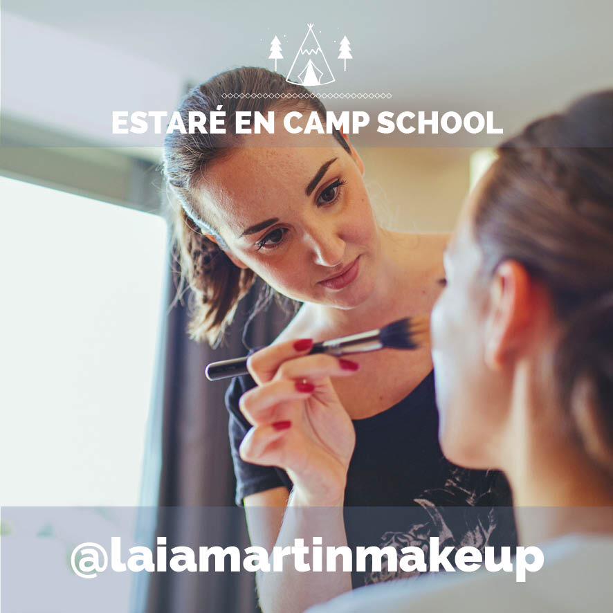 . <a href="/lmartinmakeup/">laiamartinmakeup</a> estará en #campschoolBrugarolas con su taller de maquillaje 💄#campschoolBDC