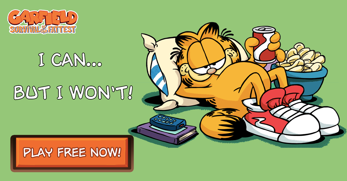And you? What do you don't want to do today? <a href="/Garfield/">Garfield</a> 
Download &amp; Play now <a href="/PlayGarfield/">Play Garfield</a>: bit.ly/garfield-game