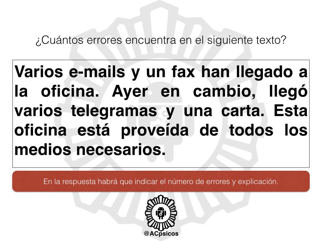 ACpsicos's tweet photo. Psicotécnico de hoy. Recordad que solo se admite una respuesta. http://t.co/P7Igwzf796