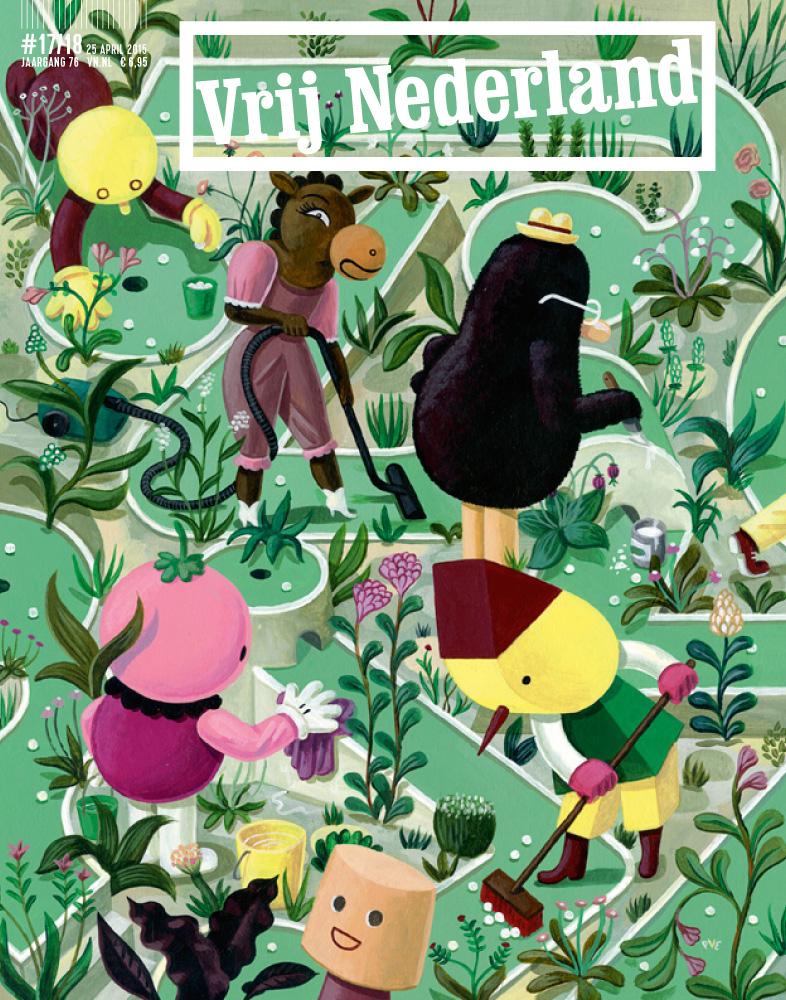 Spring cleaning - cover for the #spring issue of <a href="/vrij_nederland/">Vrij Nederland</a>
