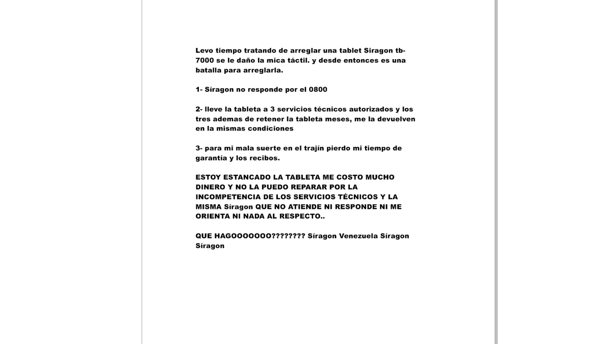 ham_hhd's tweet photo. @Dequr @SoporteSiragon @siragon @TabletSiragon @Siragon_Arg @siragon 
QUE HAGO CON MI CASO? http://t.co/rcpNC1r3V8