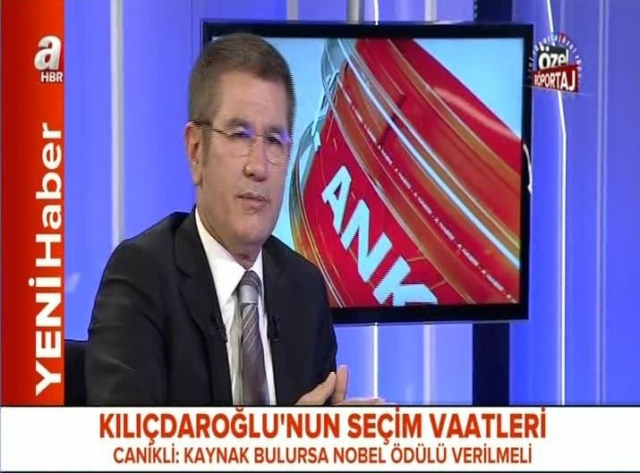 ahaber's tweet photo. "Kılıçdaroğlu'nun Seçim Vaatleri"
Canikli: Kaynak bulursa nobel ödülü verilmeli. http://t.co/bQfSVUadwT http://t.co/91dpYTmzId