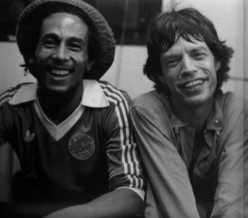 MickJaggerFR's tweet photo. Bob Marley and Mick Jagger. http://t.co/Qqx3Se8dxA