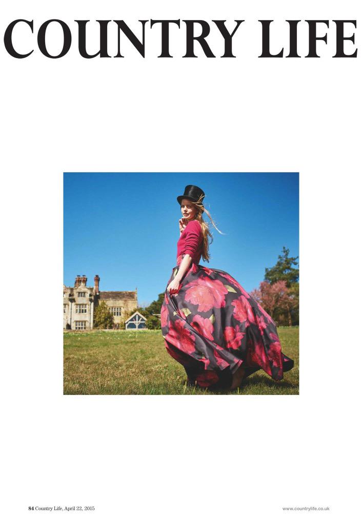 bloxhamPR's tweet photo. HUGE thanks @ChloeBeeney @HettyChidwick @What_Katie_Saw for beautiful shot feat. @shopoliverbrown in @Countrylifemag http://t.co/i252iVagJG