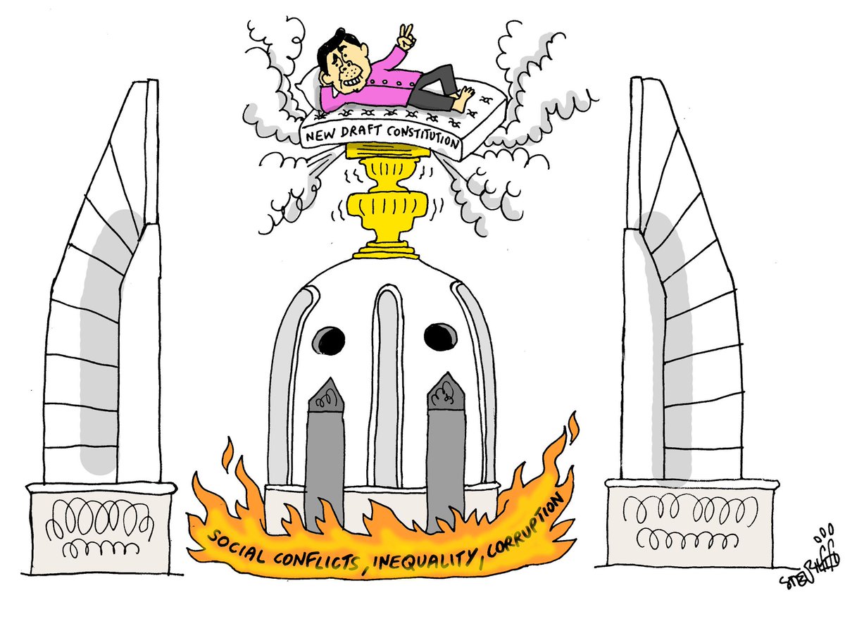 Stephff Cartoonist On Twitter Daily Cartoon Thai News New Draft Constitution That Will Probably Not Solve Anything Http T Co Bq2xbdnp5w