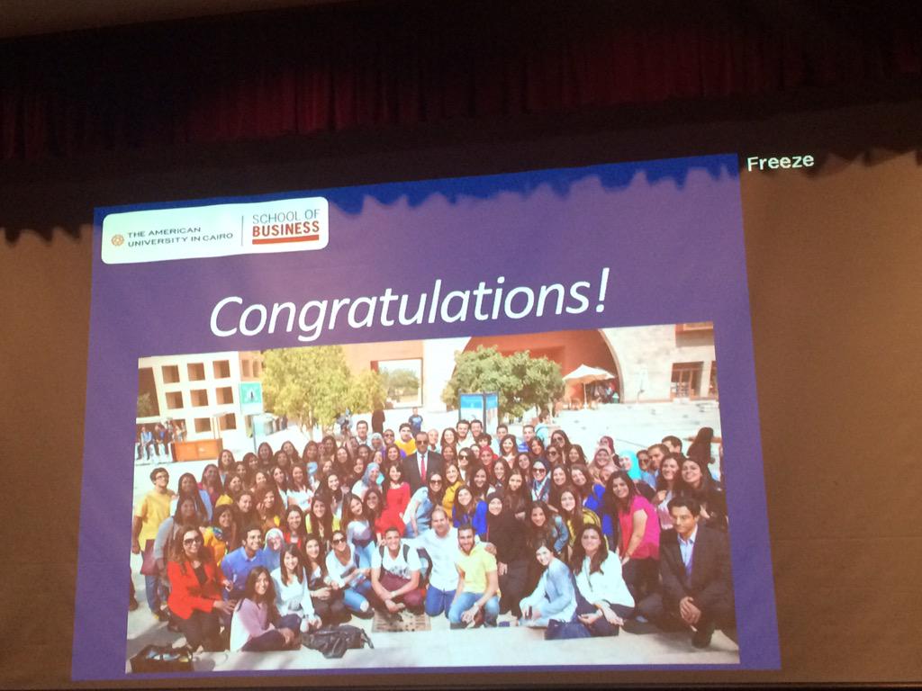 AUC_Business's tweet photo. Congratulations @AUC_Business honoured students #springhonors15 http://t.co/Hlfo0UzT5I