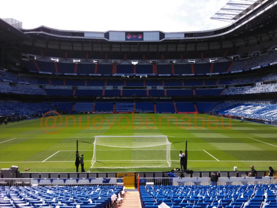 Santiago Bernabéu is Ready!!! #HalaMadrid #RoadtoBerlin