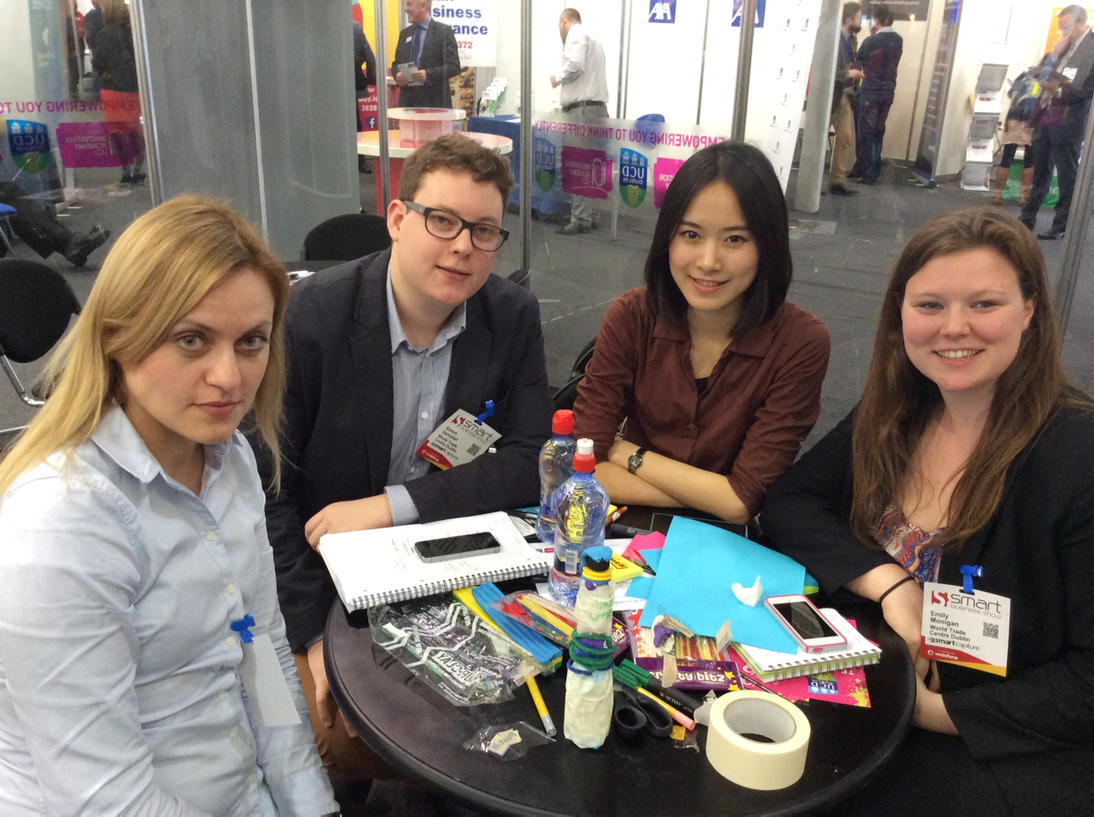 FergalBrophy's tweet image. Design Thinking workshop facilitated by @UCD_Innovators at #smartdublin in RDS. Next session 3pn in our glass cabin.