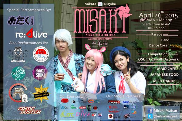 misakimatsuri's tweet photo. MISAKI MATSURI - "Senbonzakura" tgl 26 April 2015 at SMAN 1 Malang. HTM 10.000, Open Gate 10.00 AM ^_^ cc: @osismisa http://t.co/j4fxXlegbH