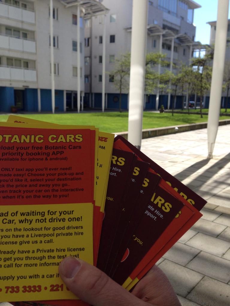 LD_DESIGNPRINT's tweet photo. . @botaniccars #leaflet #distribution today #Liverpool city centre http://t.co/6ENtP7SwTl