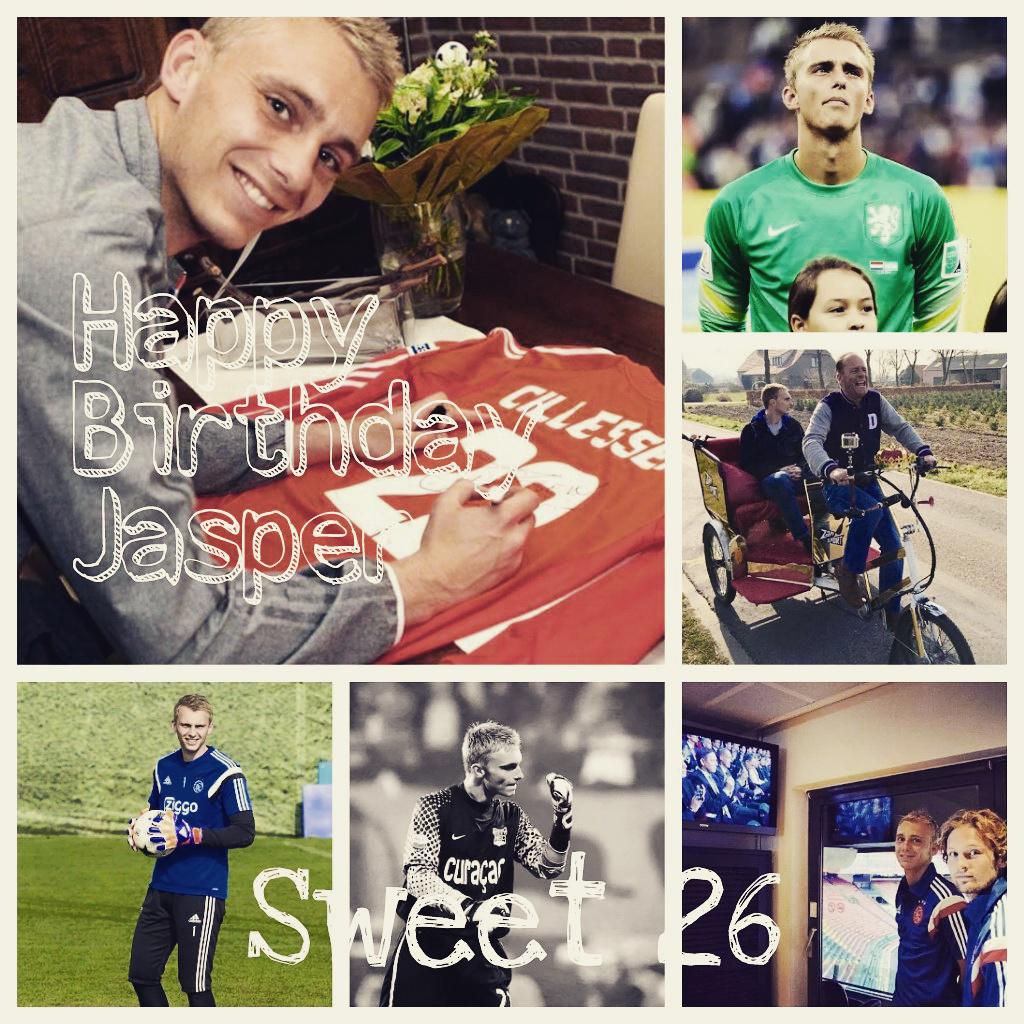 Happy birthday to Jasper Cillessen :-) sweet 26 (^o^) 