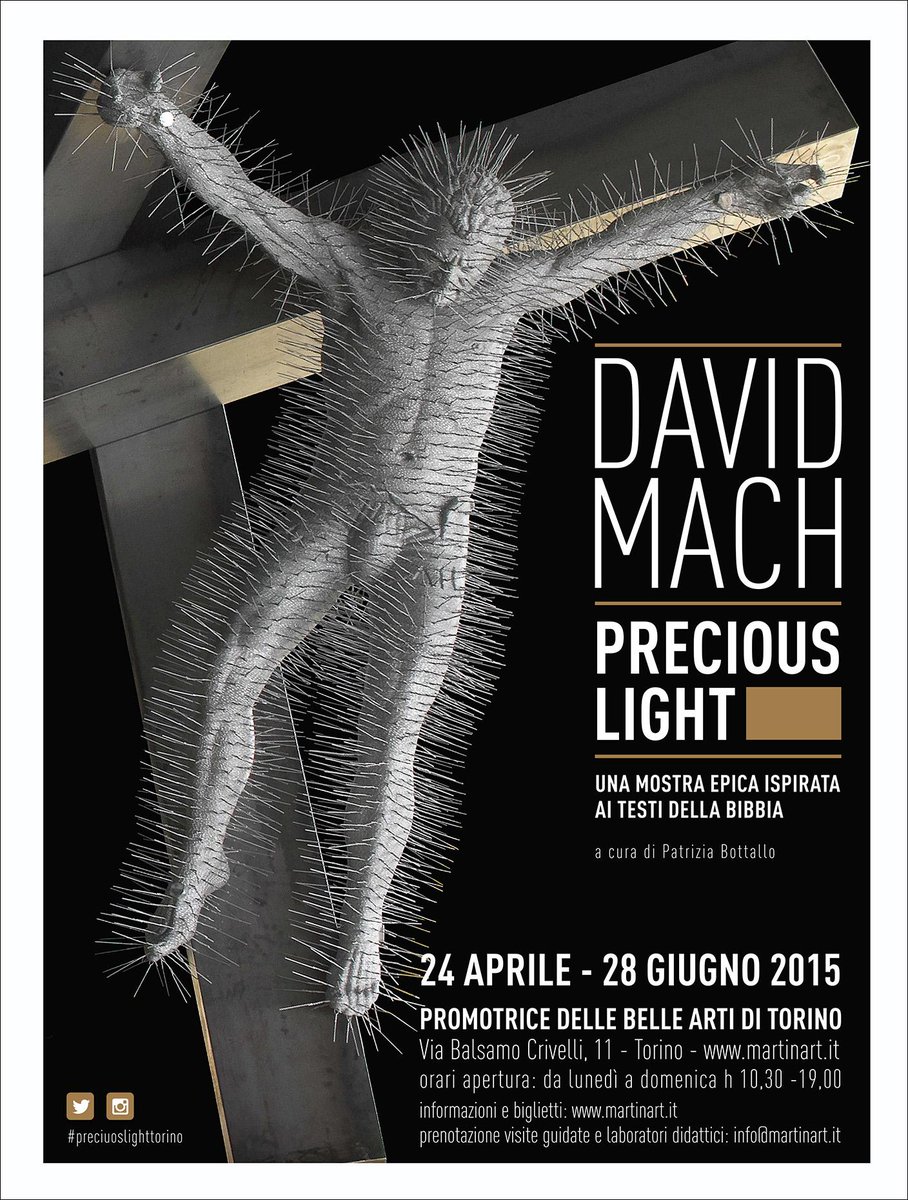 Gazzetta_Torino's tweet photo. Open tomorrow #Preciouslight @David_Mach un travolgente racconto del contemporaneo http://t.co/axV2JaCMbh http://t.co/VibDnI48CE