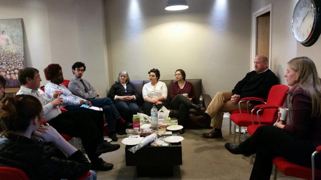 LondonFaiths's tweet photo. Interesting discussion @CollabHouseLDN over lunch on Jewish Muslim relations in with @wominet @multifaith @CCJUK http://t.co/aF0cky4V8E