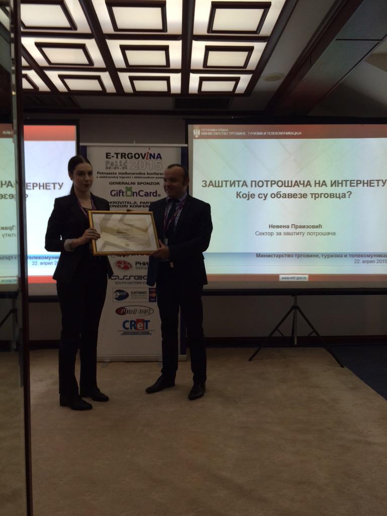 Dobili smo priznanje za doprinos e-trgovini u organizaciji <a href="/etrgovina_org/">E-trgovina</a> Zahvaljujemo se <3 #etrgovina