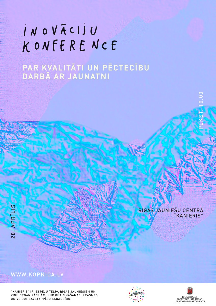 Ielūdzam uz #konferenci par #kvalitāti un #pēctecību darbā ar jauniešiem 28.aprīlī KAŅIERĪ docs.google.com/forms/d/1nKYHV…