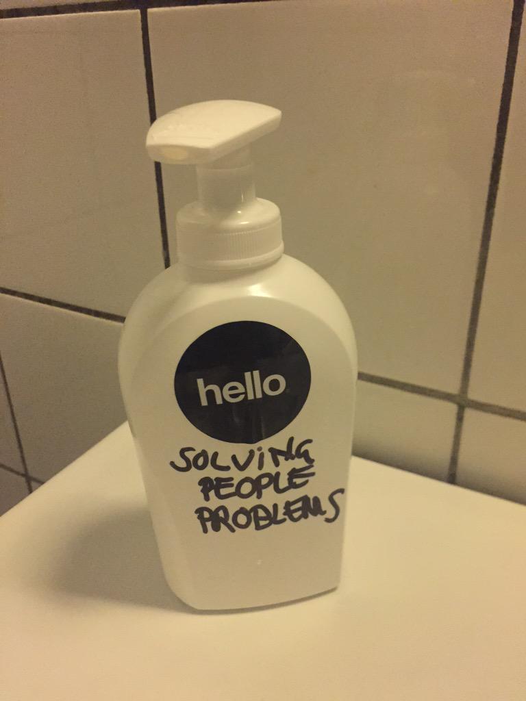 NygaardNick's tweet photo. Takker @hellogroup for at komme til undsætning! God stil! #outtasoapnomore http://t.co/nuEgwz7fLS