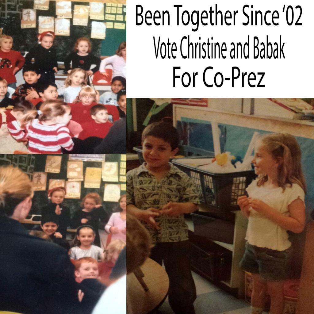 babaksamifanni's tweet photo. Vote Christine and Babak for Co-prez @Lil__chrissy http://t.co/4UP2Z9G0Gt