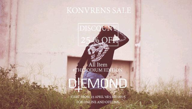« - KONVRENS SALE - | DISCOUNT 25% OFF | ALL ITEM #THEPODIUM EDITION | START FROM: 23 APRIL-5 MEI 2015 | ORDER NOW!!!
