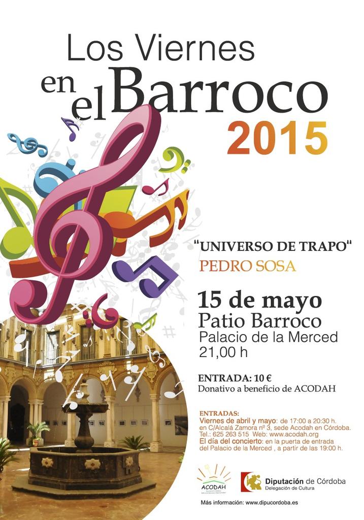 Universodtrapo's tweet photo. El viernes 15 de mayo estaremos en @V_enelBarroco de Córdoba.Te vienes? @PedroSosaRojas @bramer23 http://t.co/N5YuenZEhy