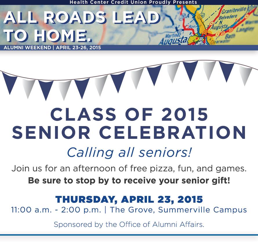 AUG_Alumni's tweet image. Hey #GRU15! Be sure to join us tomorrow for a very special Senior Celebration. Fun, games, and pizza! 🍕  @GRU_CREW