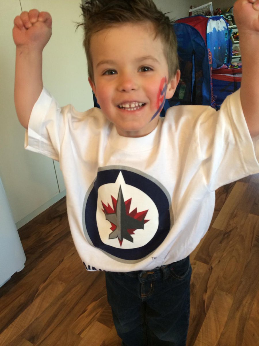 RicPlett's tweet photo. Grandson getting ready for #WhiteOut at daycare #Treyce http://t.co/1k15gJcEJB