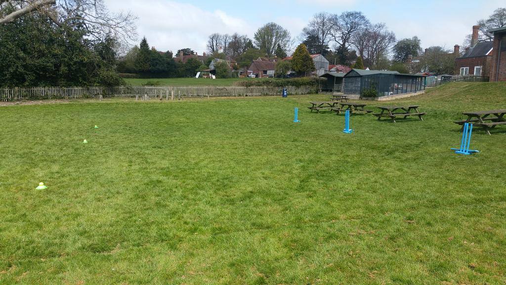 Priory_Ads's tweet photo. #gamebasedlearning at northiam primary school! Dodgy outfield = chaos!  #loveit @SussexCB @SussexCITC http://t.co/wi16cUXut9