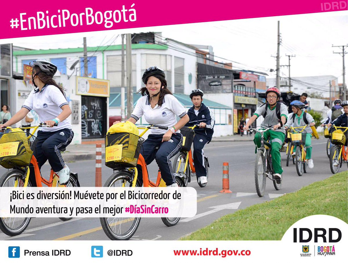 IDRD's tweet photo. El pasado 5 de Feb #DíaSinCarro se movilizaron a la hora 355.897 usuarios en bici. Hoy son 362.069 personas rodando ! http://t.co/CDG6I6LVwR