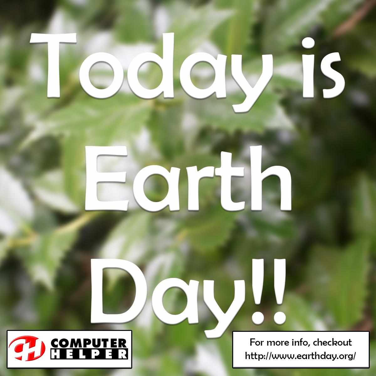 ComputerHelperG's tweet image. Happy Earth Day. Be sure to spend some time enjoying outside enjoying our beautiful Earth!