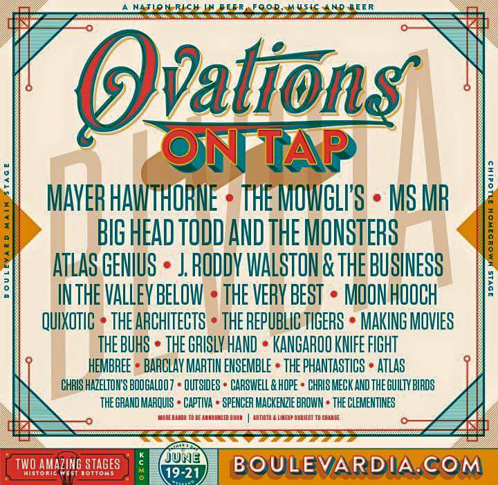 We are so excited to play <a href="/Blvdia/">Boulevardia</a> this summer! Killer line up + alllll of the KC beer. We can't wait!!!