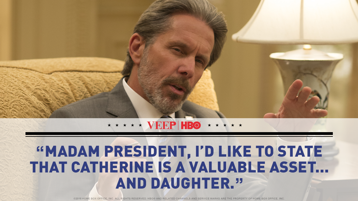 VeepHBO's tweet photo. "Catherine, America doesn't like you." #Veep http://t.co/WUYHlxzGU6