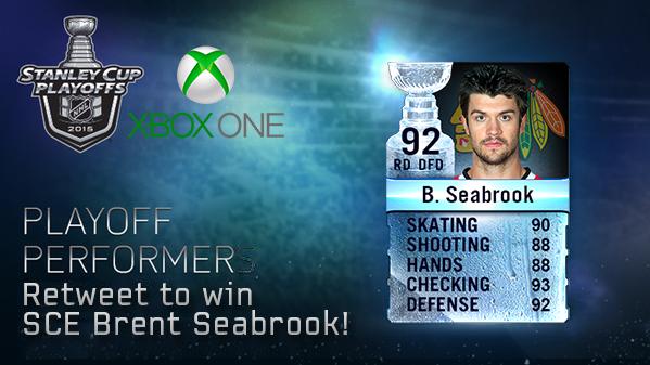 DontBeSaad20's tweet photo. RT for a chance to win this Stanley Cup Edition Brent Seabrook in @EASPORTSNHL #HUT on Xbox One! http://t.co/Mq6cisJE3I