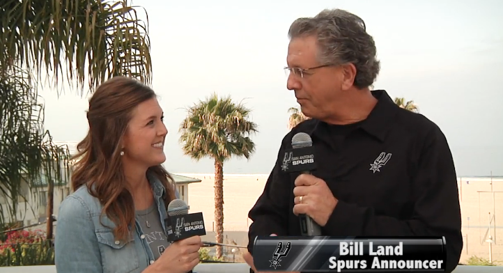 spurs's tweet image. Bill Land &amp;amp; @RachelSantschi talk #SpursClippers Game 2 in today's #SpursUpdate

WATCH: gospu.rs/1bjuNSb