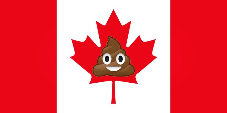 CBCNews's tweet photo. Canadians top the world in smiling poop emoji use, report finds http://t.co/IaRAt7jjWH http://t.co/XXBfqe65lC