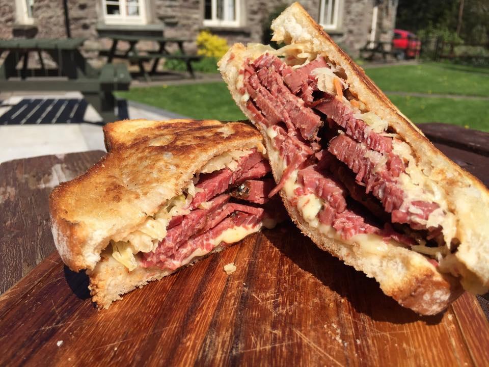 thebeefyboys's tweet photo. Knocked up this in the development kitchen today Beefy Boys Pastrami Rueben coming to a pop up soon http://t.co/3ESpnL07d0
