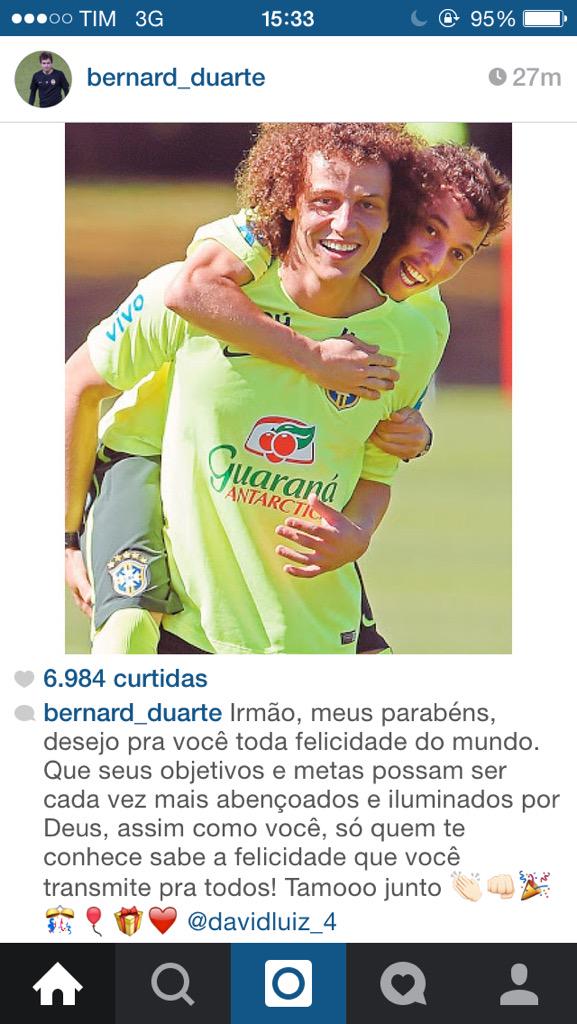 Ainda estou morrendo por isso! Happy Bday David Luiz 