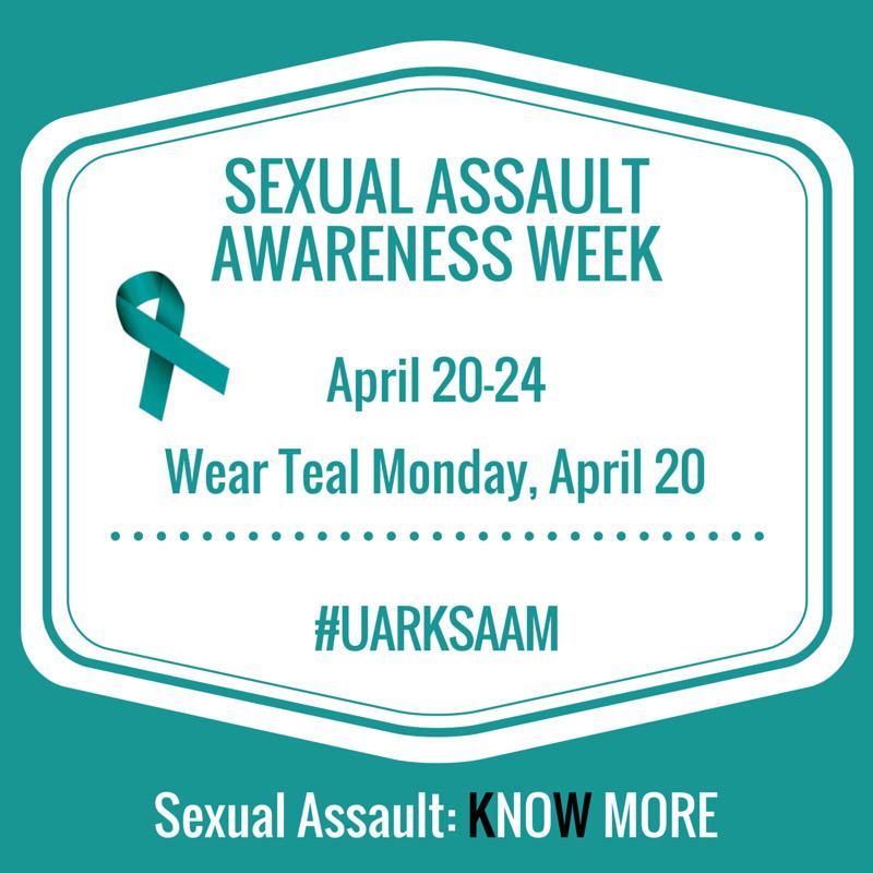 UarkPanhellenic's tweet photo. Stop by the Union Mall today to get a teal ribbon for #UARKSAAM! Visit the blog for details http://t.co/o75XAeT0WW http://t.co/y17hEDBjRH