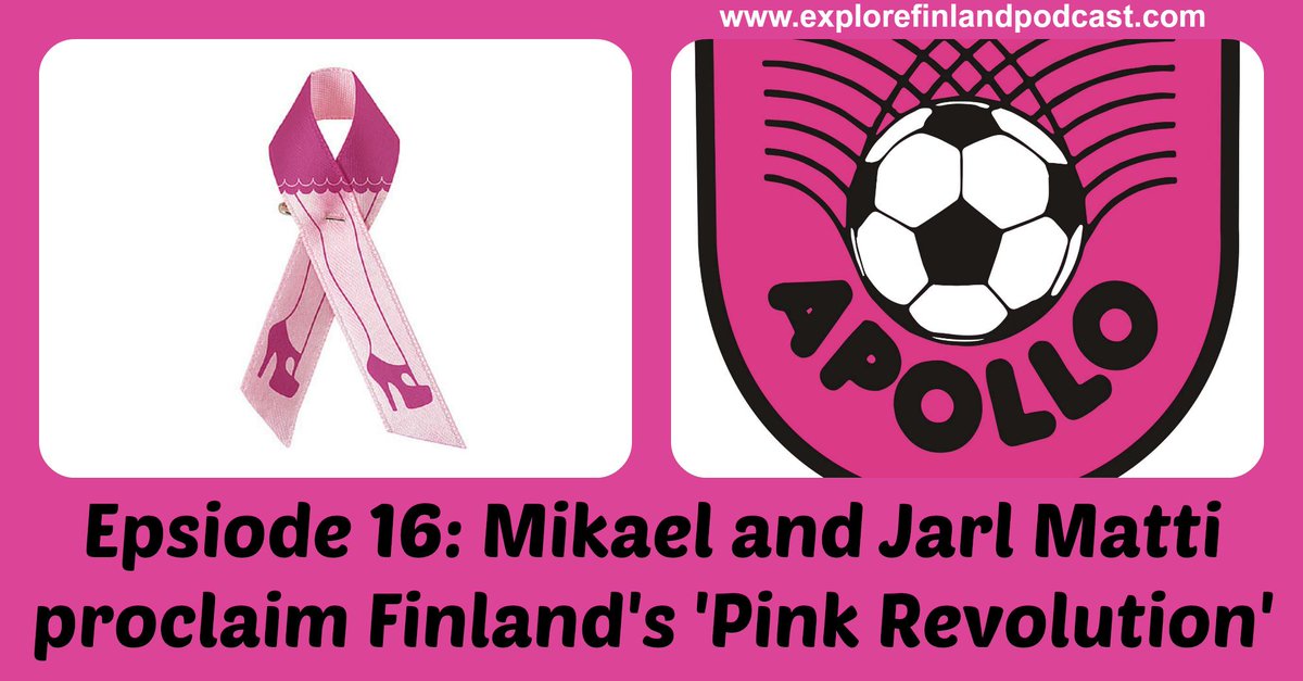 explorefinland's tweet photo. Ep16 #finland's Pink Revolution. @jarlmatti & @m1qq1 talk about #ApolloFC (@pinkitkoirat)
http://t.co/GZXHZhfQwv http://t.co/0Lvdlle96S