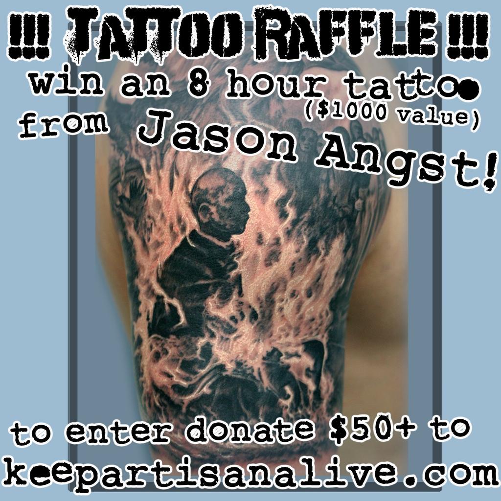 JasonAngst's tweet photo. THIS IS THE FINAL RAFFLE. Every $50 gets a ticket. The winner will be drawn on Monday at noon. THANK YOU ALL. http://t.co/7Txzc6M0pS
