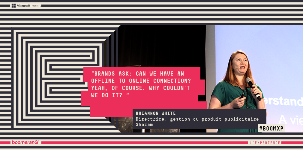 «Offline to Online», citation marquante. #RhiannonWhite #boomxp