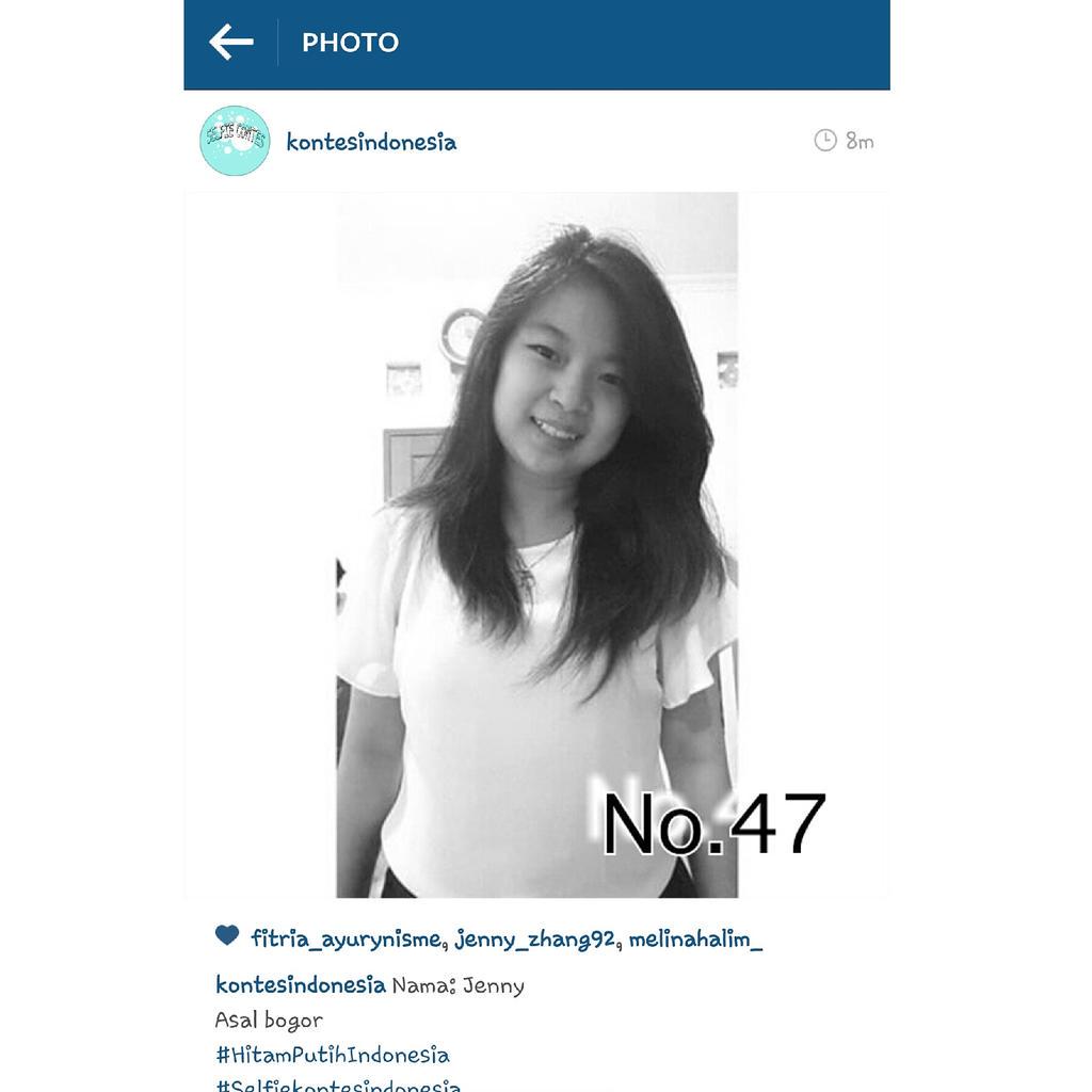 jennyzhank's tweet photo. bantu vote please, ignya @kontesindonesia no 47, like akunnya, trus like fotonya, thanksss so much 😀😉😀😀😉😉 http://t.co/GfUqToBjbi