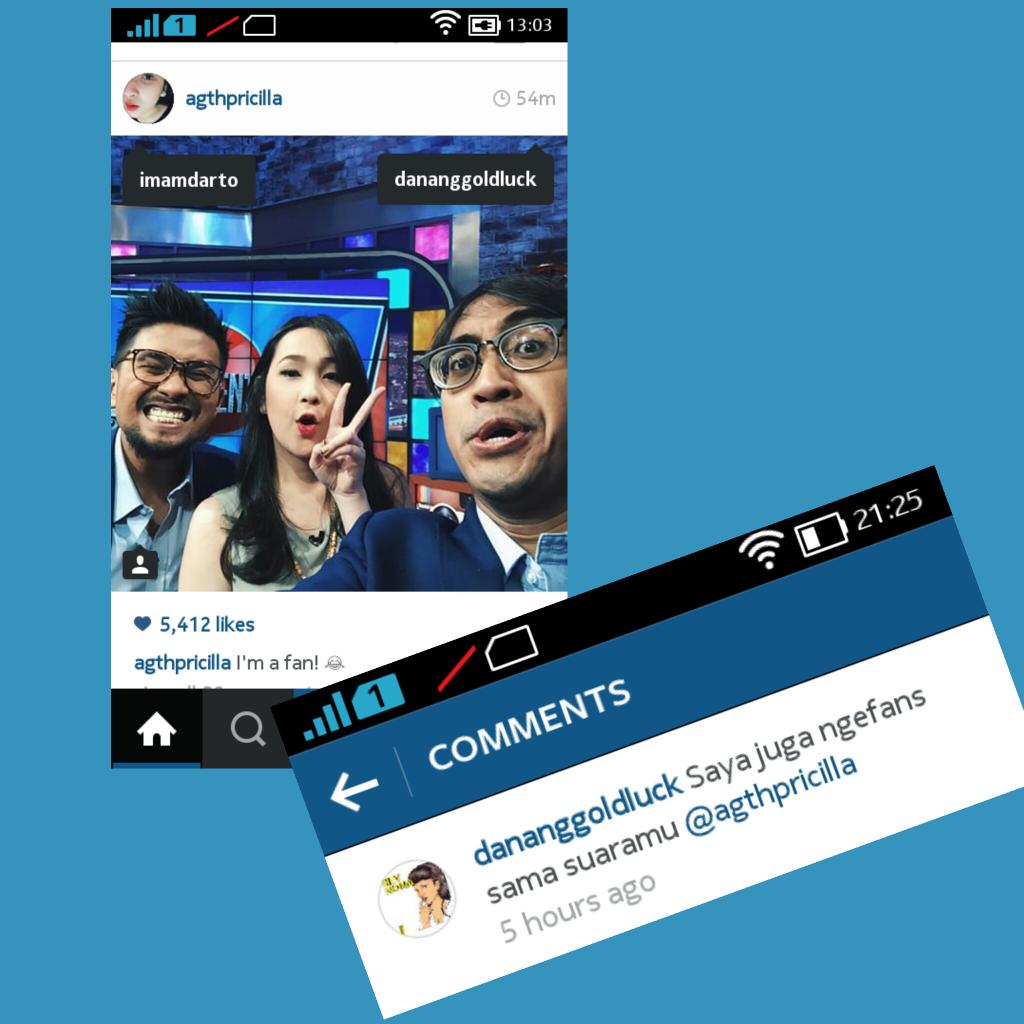 peporenexx's tweet photo. Mas Danang @TheComment_NET aja ngefans sama suara kamu cill hihihi😁😁 @PricillaBlink @agthpricilla @pricilicious http://t.co/kTNqnAZe8d