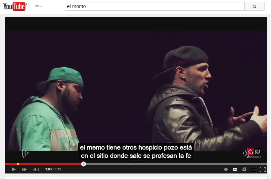 NewsHHSpain's tweet photo. @elmomo86 Esta claro que los subtitulos de youtube no te pueden igualar http://t.co/POC2rqDBjS