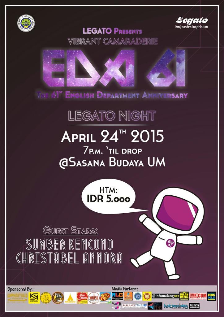 <a href="/SastraMbois/">Ululululu</a> <a href="/SasingUM/">Sastra Inggris UM</a> <a href="/SasindoUM/">Sasindo UM</a> <a href="/SasjerUM/">HMJ Sastra Jerman UM</a> <a href="/hmjsedesa/">HMD SEDESA UM</a> EDA 61: enjoy everything beyond the stars! Mention us for info